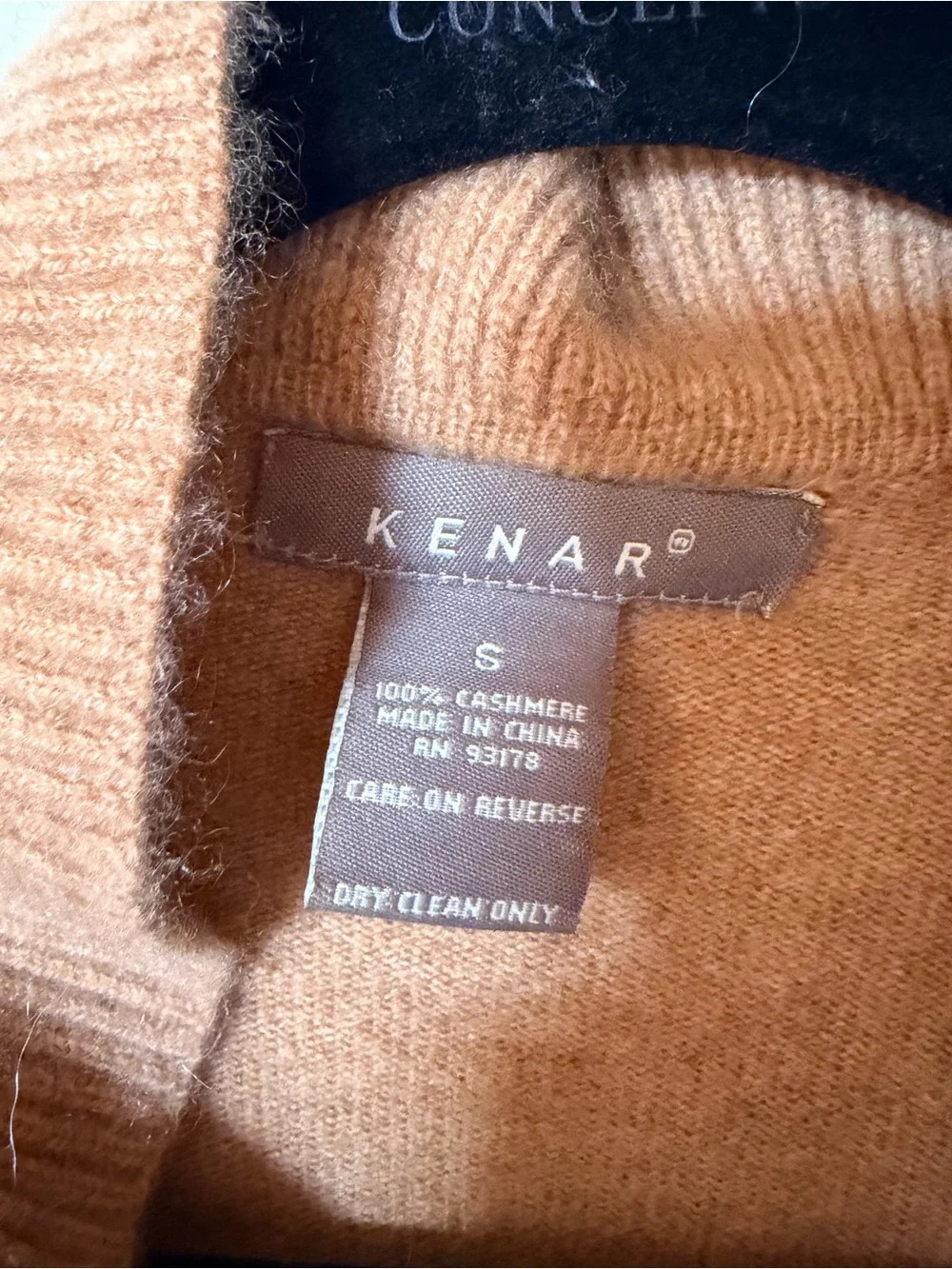 Kenar cashmere long brown ruffle duster cardigan size S